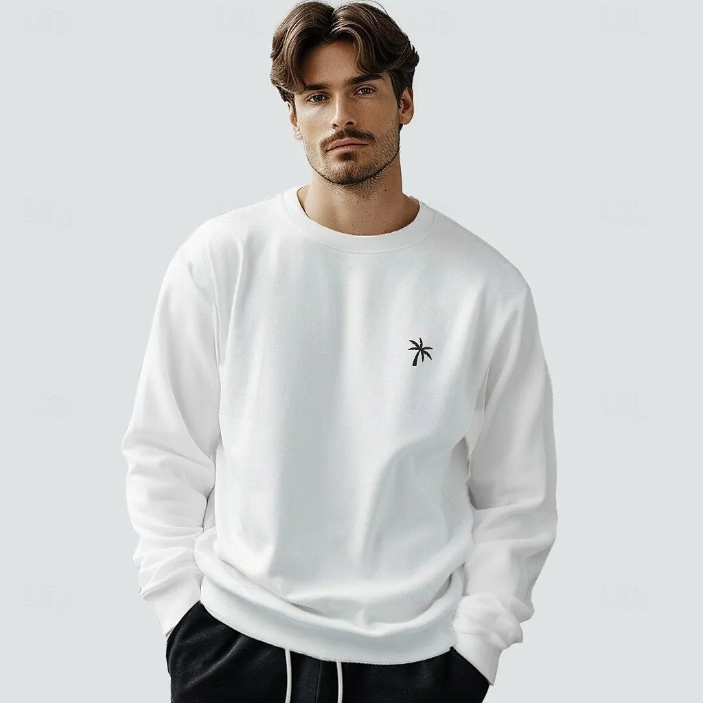 100% Cotton Palm Tree Graphic Sweatshirt