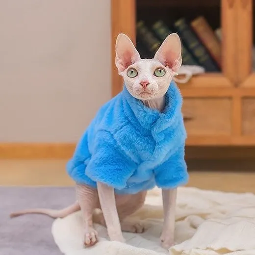 Sphynx Cat Faux Fur Coat